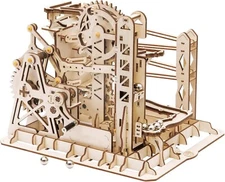 ROKR DIY 3D Wooden Puzzle Mechanical Model Kits Roller Coaster Assembly Toy Kids