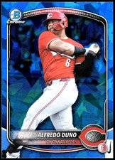 2025 Bowman Draft Sapphire Edition #BDC-133 Alfredo Duno Cincinnati Reds