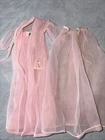 Vintage Barbie Midge Doll Nighty Negligee #965 Pink Sheer Robe & Gown Mattel