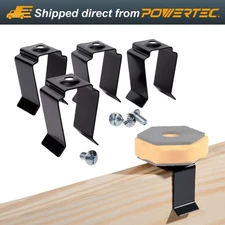 POWERTEC 72204 Spring Clips for Bench Dog Puck ?V 4-Pack Gripper Clips