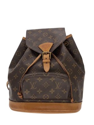 LOUIS VUITTON Montsouris MM Monogram Canvas PVC BRW Allover Pattern