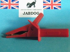 80mm Stainless Steel Crocodile Clip 10A  4mm Shrounded  16g 926