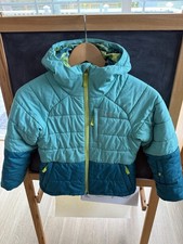 Patagonia Girls Jacket Blue Small 7-8 Pine Grove #68590 Hooded Puffer Lined