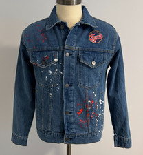 Indiana Fever Caitlin Clark #22 WNBA Women's FISLL Blue Denim Jacket Size: M NWT