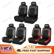 Front 2-seats Car Seat Covers Leather Cushion Protector For Toyota Tacoma 05-20 Front 2-seats Car Seat Covers Leather Cushion Protector For Toyota Tacoma 05-20