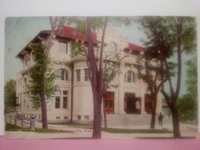 Salt Lake City Utah packard public library DB p 1913