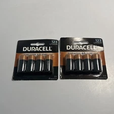 2 Packs 3v Duracell 123 Specialty High-Power Lithium Batteries 8ct 03/2034 New