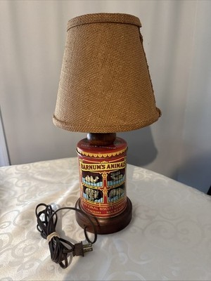 Working Vintage Barnum's Animals Lamp National Biscuit Company Old Antique lamp