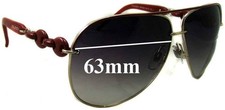 SFx Replacement Sunglass Lenses fits Gucci GG4225/S - 63mm Wide