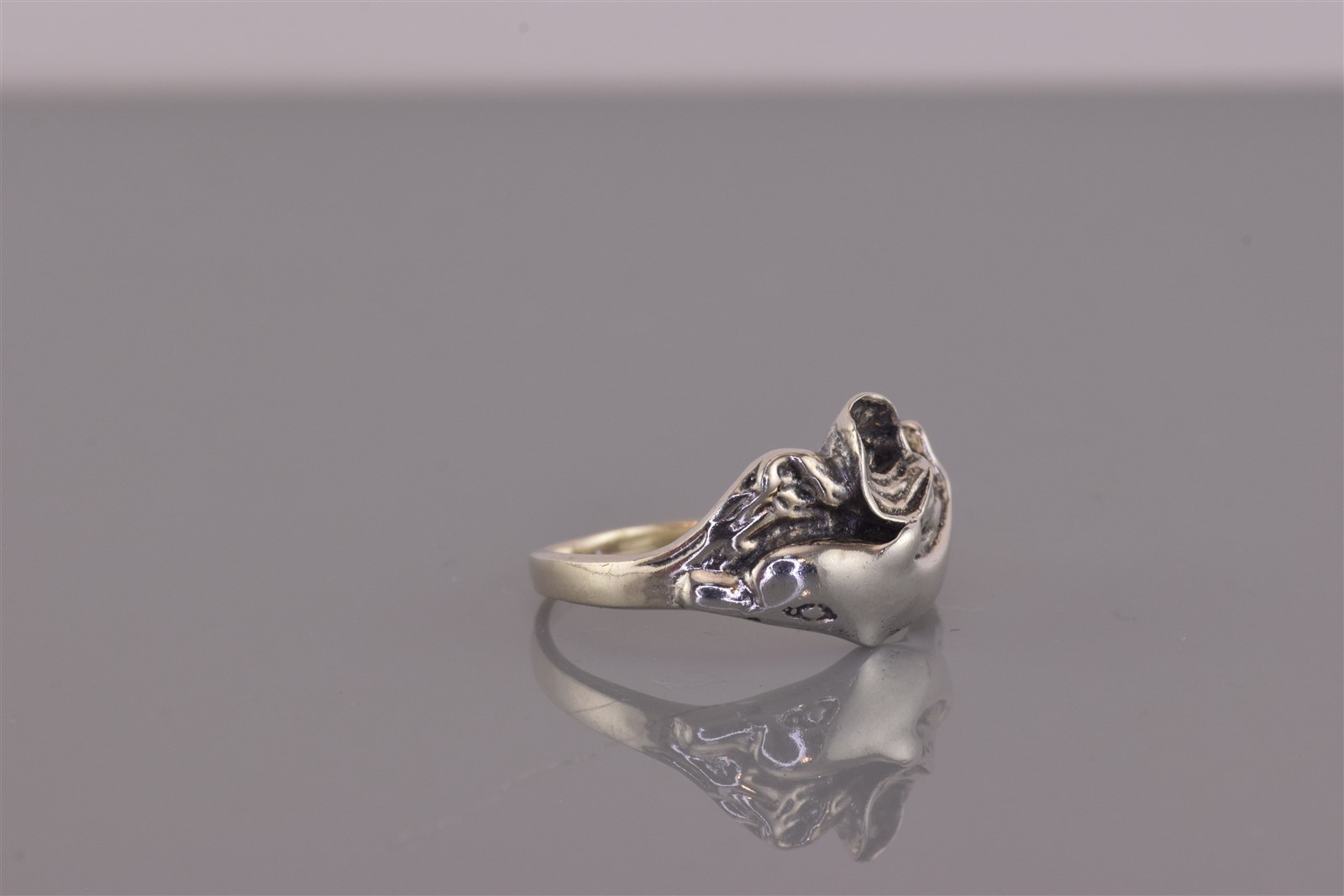 Sterling Silver Dimensional Waves Dolphin Ocean S… - image 2