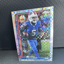 2025 Topps Chrome Joshua Palmer Buffalo Bills Chrome Refractor Football Card #31