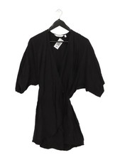 & Other Stories Wrap Midi Dress in Black