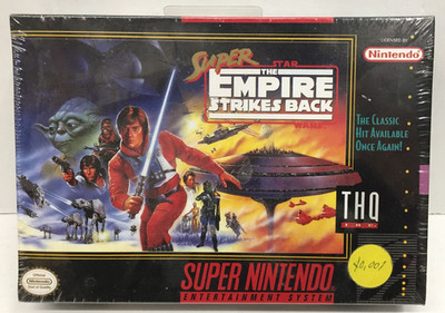 NEW sealed SUPER STAR WARS The Empire Strikes Back SUPER NINTENDO snes THQ INC