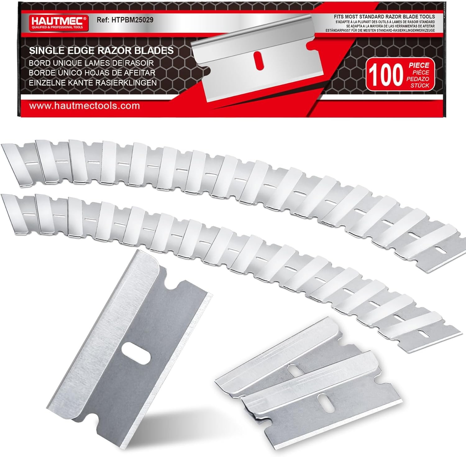 100 Pack Single Edge Razor Blades, Heavy Duty Edge Blades, Ultra Sharp