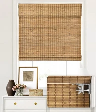 LazBlinds No Tools No Drill Cordless Bamboo Shades Light Filtering 23.5"x 64"