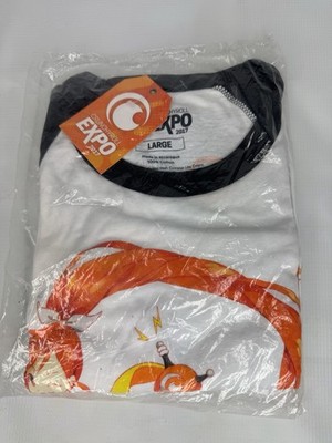 Crunchyroll Expo 2017 T-Shirt Large Small White Anime Manga