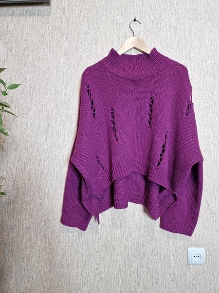Women French Connection Sweater Purple 36/S/44
