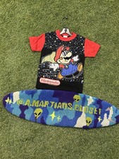 Rare Vintage 1991 Nintendo Super Mario On Rainbow Road Kids Tee Size 8