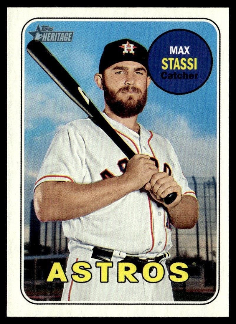 2018 Topps Heritage Max Stassi Houston Astros #573