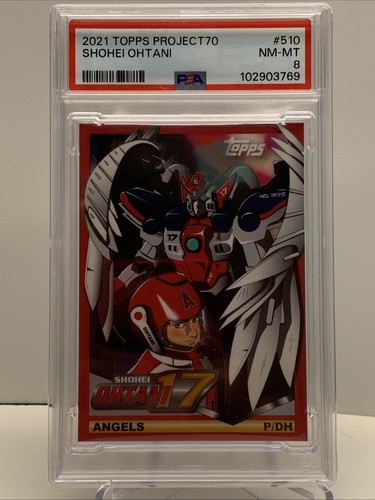 2021 TOPPS PROJECT70 #510 GUNDAM SHOHEI OHTANI PSA 8