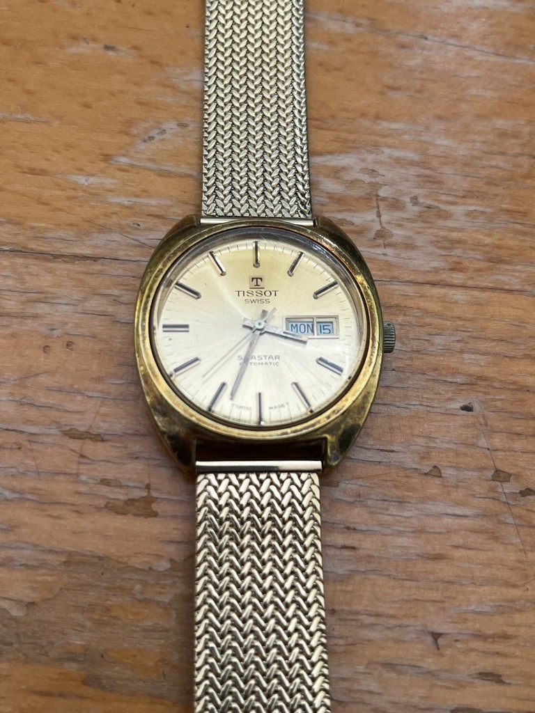 Seastar Vintage / plated gold Tissot / automatic - vintagewatches.pk