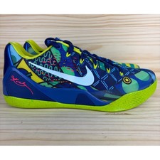 Nike Kobe 9 EM Low Brazil Game Royal Venom Green Sneakers Sz 9 Men's 646701-413