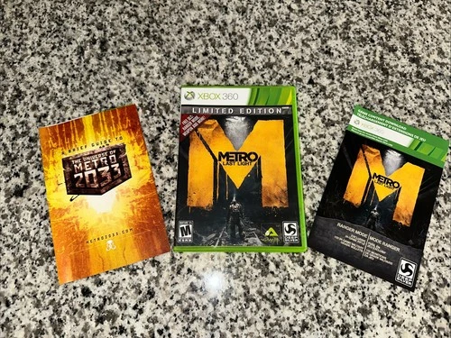 Metro: Last Light Limited Edition Xbox 360 CIB Tested & Working