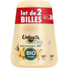 Lot 2pcs Ushuaia Déodorant bille Roll-On Vanille Bio - 50ml