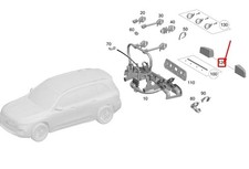MERCEDES-BENZ EQB X243 Rear Bicycle Rack Light Set A0009068809 NEW GENUINE