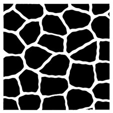 Really Great Stencils, Wild Spots 2 Stencil, 4x4", Animal, Camo, Giraffe