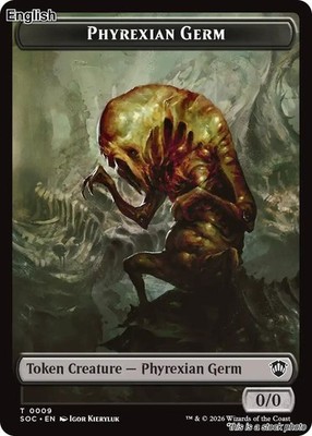 Phyrexian Germ // Treasure Double-Sided Token NM [SOC - 9 // 12] EN