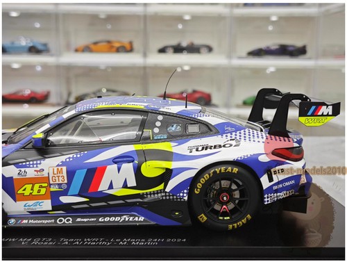 Spark 1:18 2024 Le Mans endurance race BMW M4 GT3 Resin Diecast Model Car Gifts - Picture 12 of 19