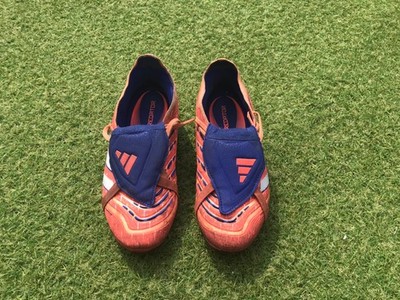 Adidas Predator Elite Fold Tongue FG J - Coral - Kinder Größe UK 3 Free 24hr Tracked