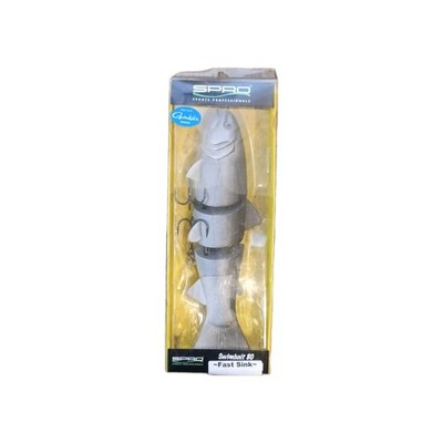 SPRO Swimbait 80 80mm Fast Sink Jointed Swimbait Lure Silver SSB80Z1ASF