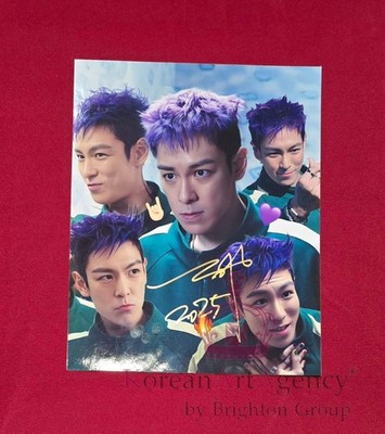 Choi Seung-hyun (T.O.P) Autograph   Squid Game 10'' Signed Photo | K-Drama Collec