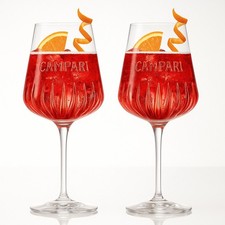 Campari Cocktailgläser – 2er Set | Original Campari Weingläser 0,49 L