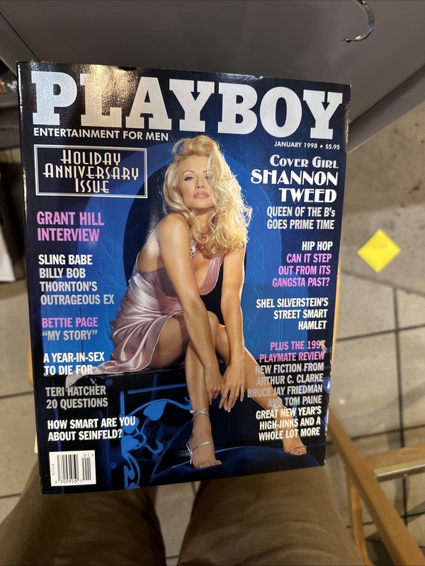 Playboy Magazine January 1998 Shannon Tweed Cover Heather Kozar Centerfold 90s