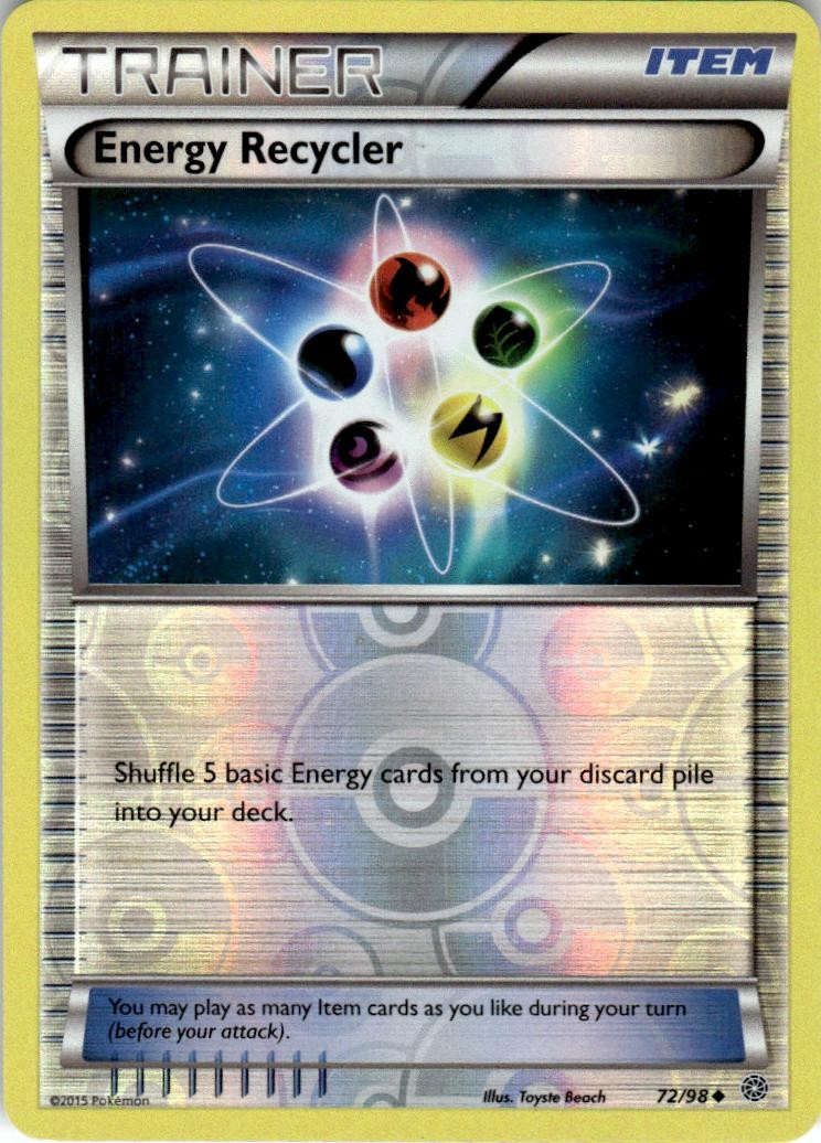 Energy Recycler 72/98 Uncommon Ancient Origins Pokemon Reverse Holo LP