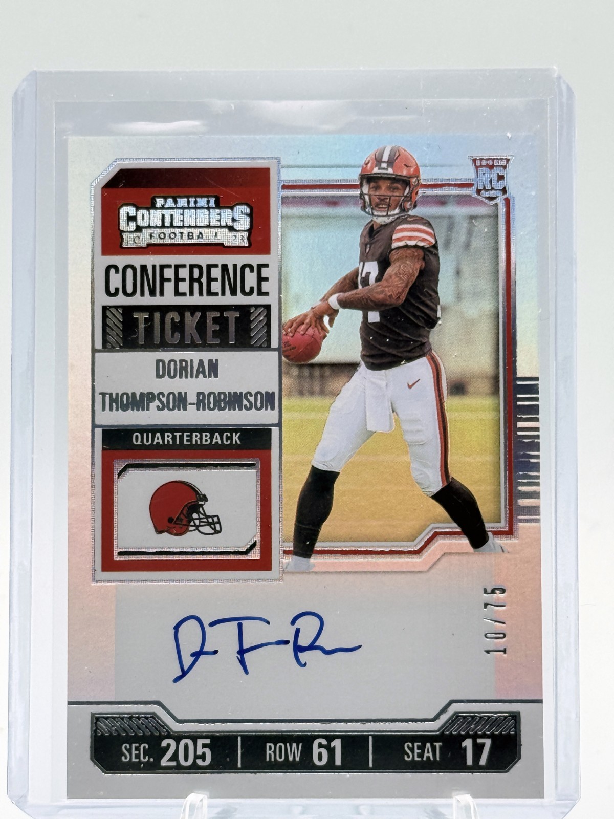 2023 Contenders Conference Ticket Auto Dorian Thompson-Robinson #110 /75