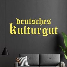 Deutsches Kulturgut alte Schrift Text Wandtattoo Wohnzimmer Wandaufkleber 1534