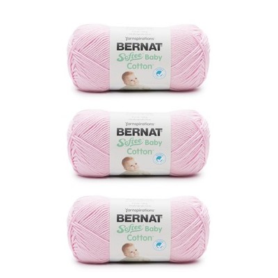 Bernat Softee Baby Cotton Yarn 3 Pack 100 Acrylic Soft Baby Yarn For Knitting