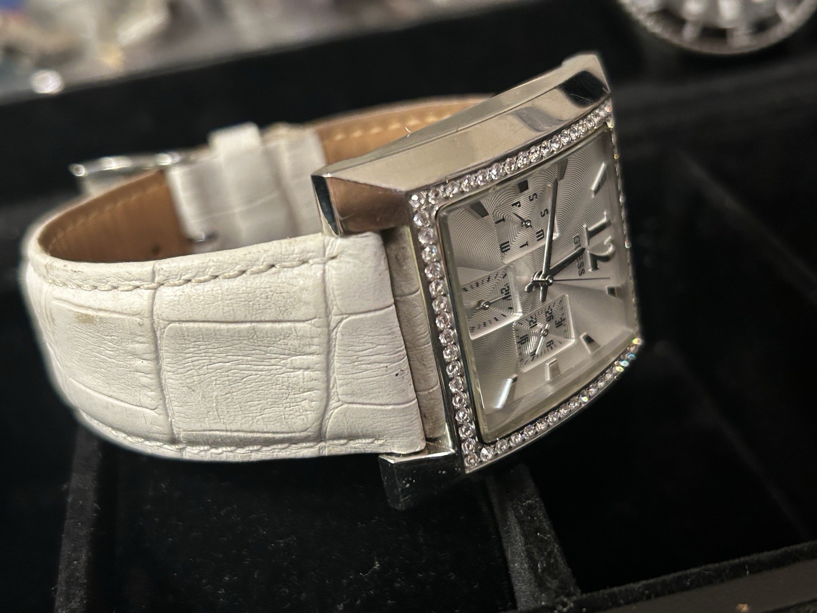 Guess Timeless Beauty 2004 Rectangular Watch Crys… - image 7