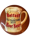 Vintage 1950 Belfast Root Beer Sign Old Fashioned Mug Bar Wall Decor USA