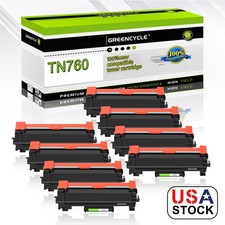 8PK TN760 Toner Cartridges Fits for Brother MFC-L2710dw L2750DW HL-L2730DW TN730