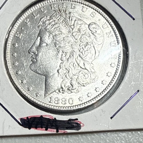 1880 Morgan $1 Uncirculated Silver Dollar Uncertified 0.9 Fineness US Coin