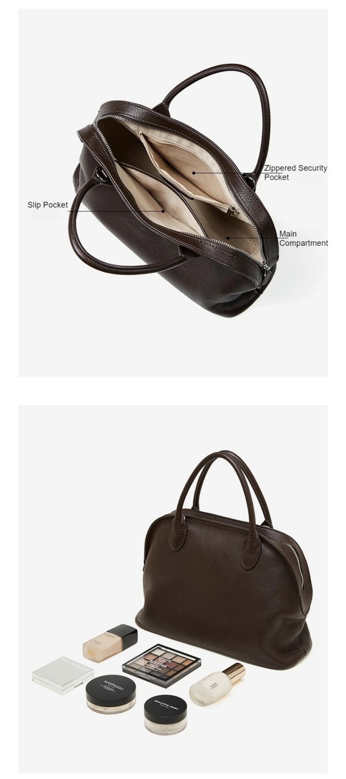Vintage Premium Leather Shell Bag 3