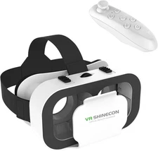 VR Headset for Cellphone, Virtual Reality 3D Glasses Headset, with black 
