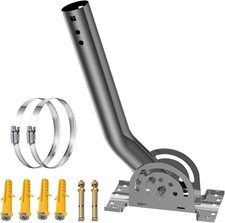 Antenna Mount in Stainless Steel, Universal Outdoor Pole Mount Adjustable Piv...