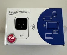 4G LTE Portable WiFi Router Mobile Hotspot 150 Mbps w/ Box, Cable, Manual - New