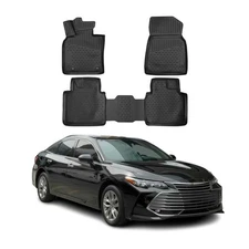 OMAC Floor Mats Liner for Toyota Avalon Hybrid 2018-2023 Black TPE All-Weather
